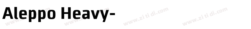 Aleppo Heavy字体转换